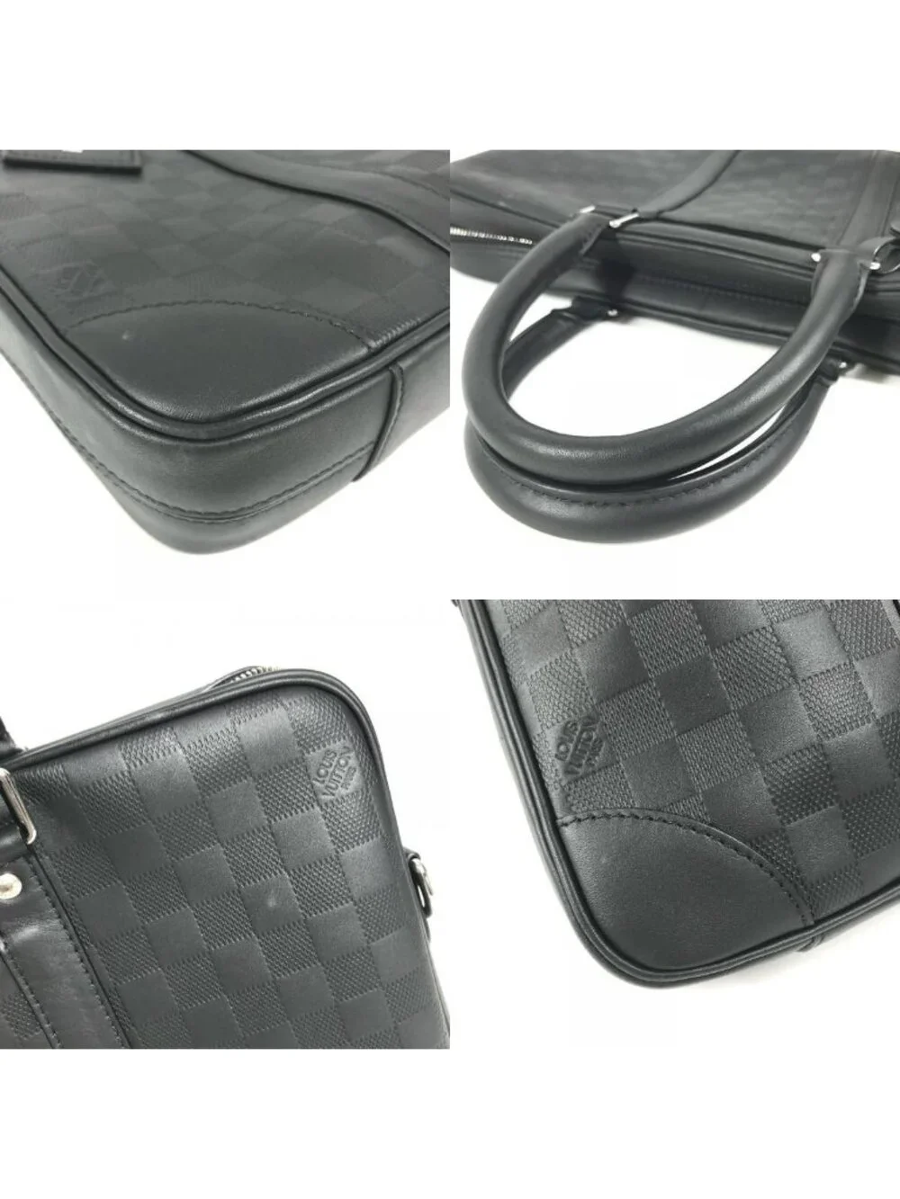 Louis Vuitton Business Bag Porto Documan Voyage Pdv Damier Infini Leather Black